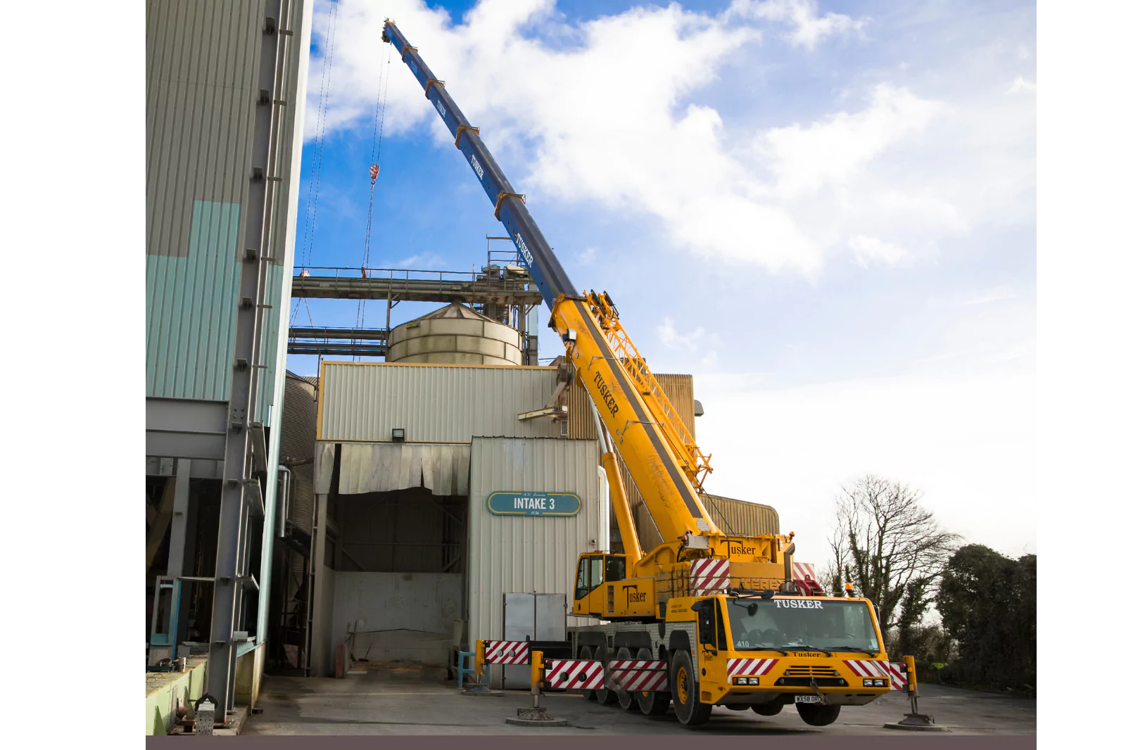 Tusker crane hire project