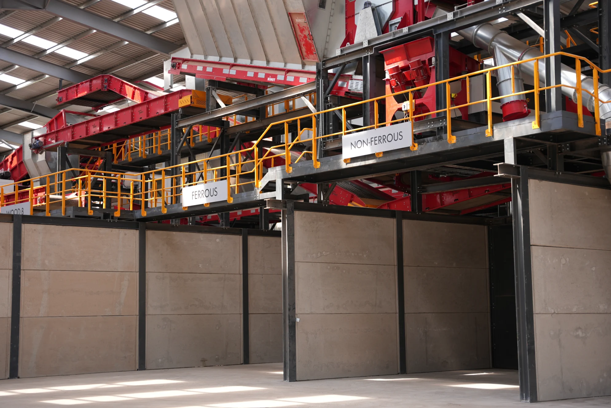 Tusker waste recycling plant ferrous and non-ferrous sorting line